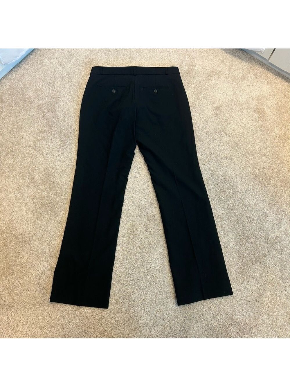 Banana Republic women’s black Wool Logan dress pants trousers fully lined Sz 4S - Picture 3 of 15